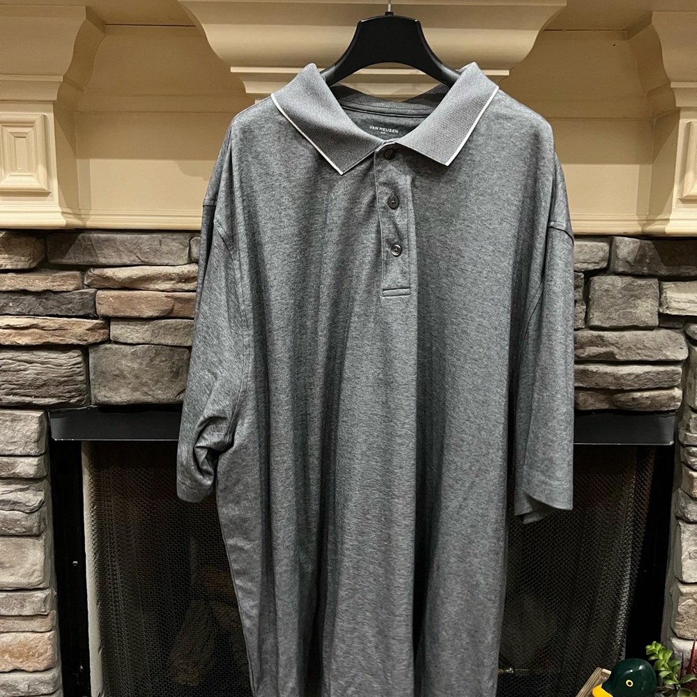 Van Heusen Gray Polo Shirt Classic Style